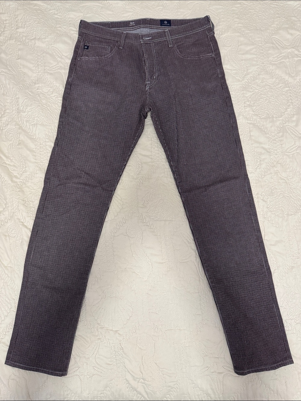 Ag Adriano Goldschmied Slim Fit Denim Style with Houndstooth fabric